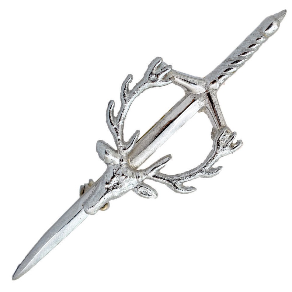 Schottische Kilt-Gürtelschnalle Antik-Finish Mit Distel-Motiv - Keltischer Schmuck