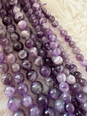 Natürliche 3A Fancy Amethyst Perlenstrang lose Naturstein 4mm und 6mm