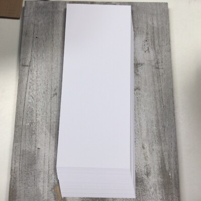 Weiße Karte 40 x geschnittene Blätter 12,5'''' x 5'''' ca. Basteln Kartenherstellung Rücken Zuhause Kinder