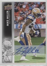 2022 Upper Deck CFL Auto Mike Miller #47 Auto 0nr3