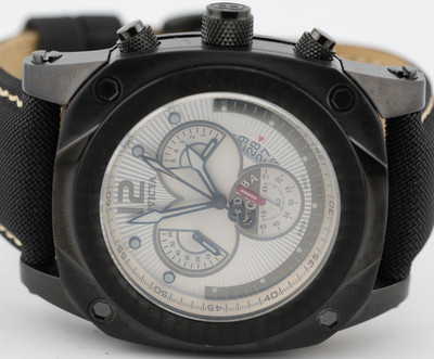 INVICTA CORDURA CHRONOGRAPH MODEL No. 4505 WATCH, 46mm, 26mm LUG, RUNS (GJ)