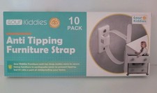 4Our Kiddies Furniture Straps 10 Pack Baby Proofing anti Tip Furniture Anchors