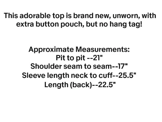 New Direction Denim Jean Top Mediano Bordado Terciopelo Jirafa Camisa Mangas 3/4 Foto 2 de 4