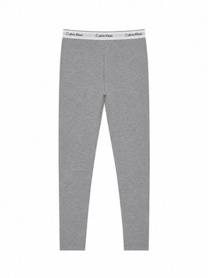 Calvin Klein graue Leggings Damen Designer Stretch Comfort Fit Logo Waist