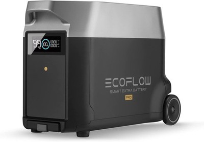 EcoFlow DELTA Pro Power Station Smart Extra Battery 3600Wh LiFePO4 Battery Used