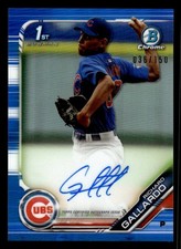 2019 BOWMAN CHROME RICHARD GALLARDO 1ST RC AUTOGRAPHS BLUE REFRACTOR /150 CUBS