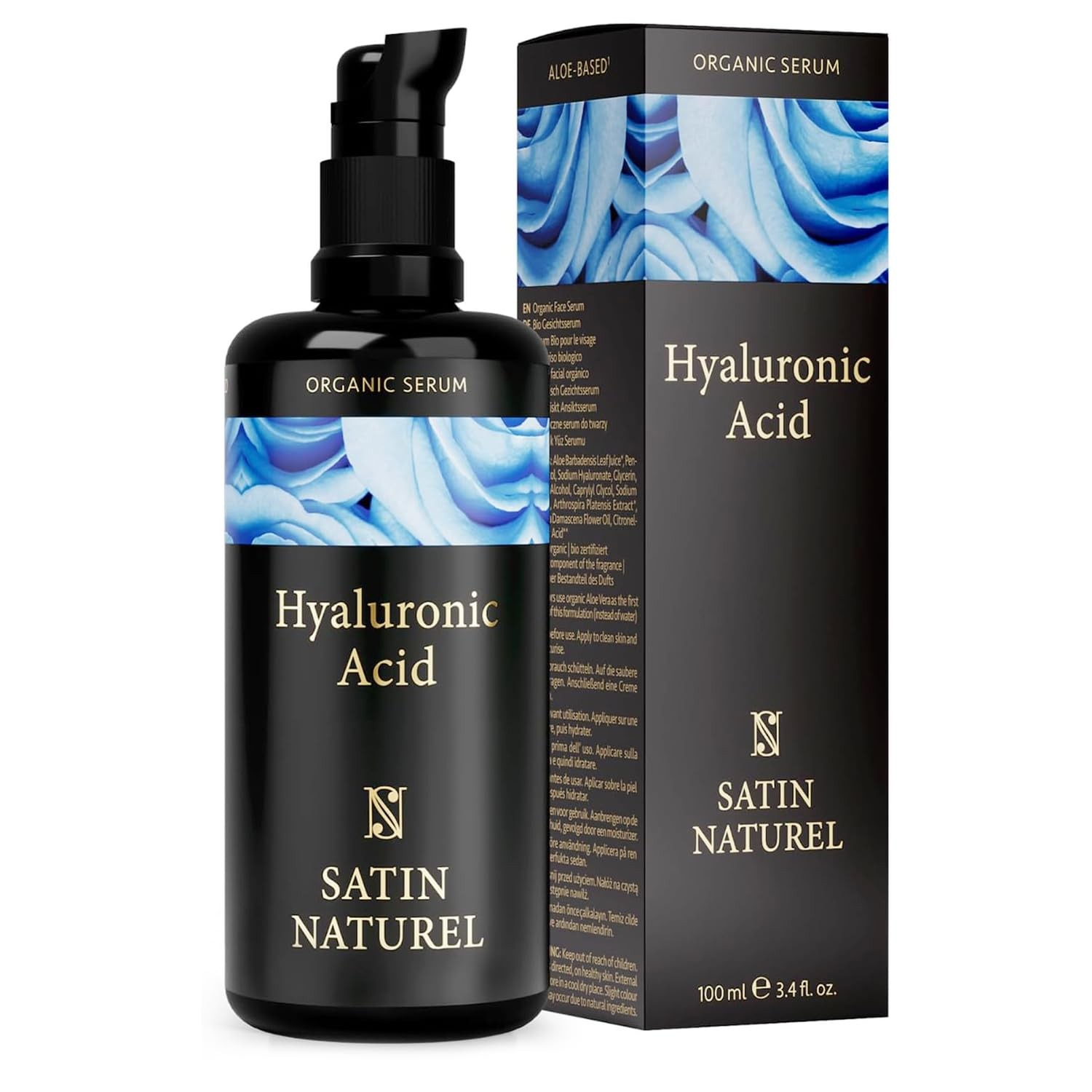 Trattamento Viso Acido Ialuronico 100ml Satin Naturel | Anti-Rughe