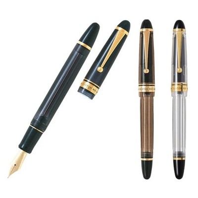 Pilot Custom 823 Fountain Pen Amber Brown Clear Smoke 14K Nib Japan New