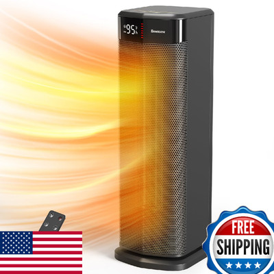 BREEZOME 1500W PTC Ceramic Space Heater for Indoor Use, Fast Heating