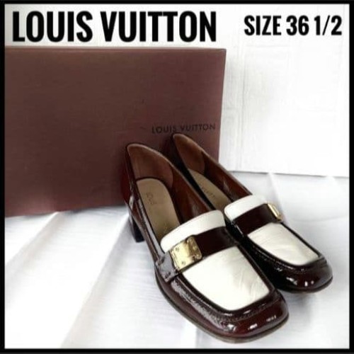LOUIS VUITTON Pumps Heel Leather Multicolor EU36.5/US6.5 120397c