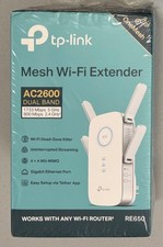  Mint condition TP-Link AC2600 Mesh Wi-Fi Range Extender RE650 v2.0