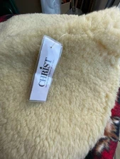 New Christ sheepskin English saddle half pad. Horse Show quality. White/Natural 