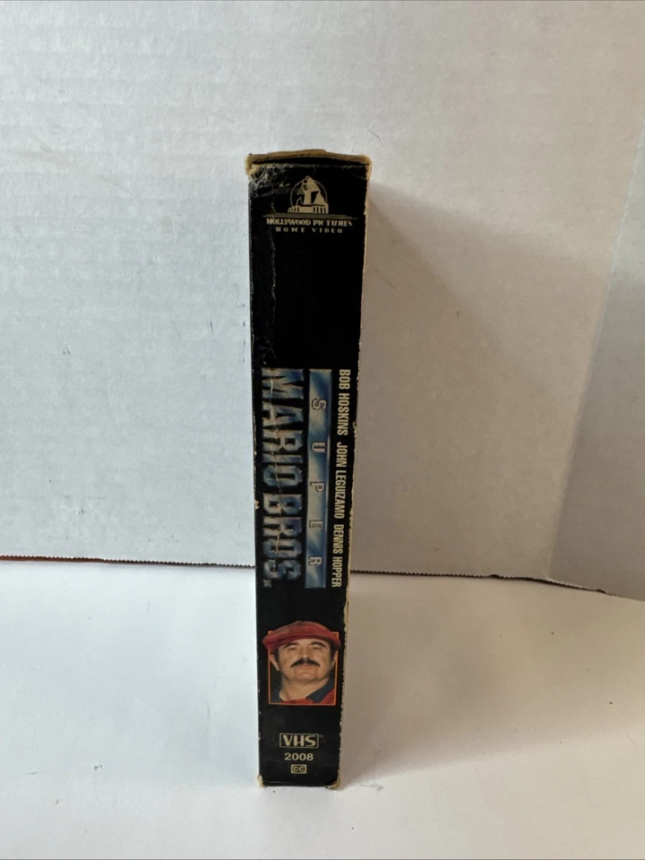 Super Mario Bros Movie VHS 1993 Live Action Nintendo Bob Hoskins Tested Rare - Image 2 of 4