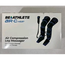 REATHLETE Leg Foot Athlete Compression Heating Pad Massager Boots w/ Controller