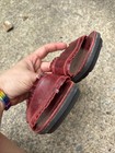 Fly London MEXU914FLY Bridle Red Leather Fringe Ankle Strap Sandal EUC EUR 41 — photo 5