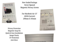 Magnetic Privacy Screen MacBook Air 13" 299mmx195mm Easy Install Anti-Glare NEW