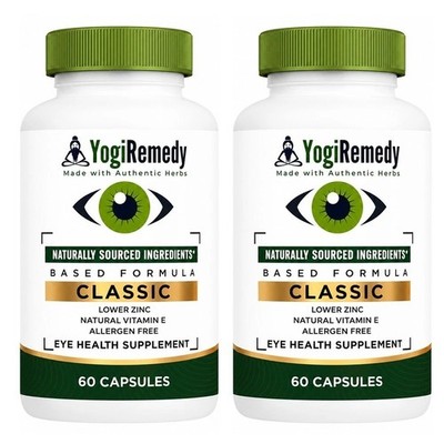 Classic Eye Health Support Supplement | Vitamin E + Zinc Formula | 120 Capsules