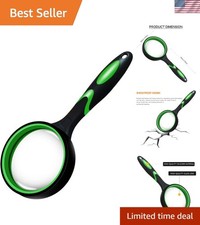 Quality Glass Lens Magnifying Glass - 10X Magnification for Reading and Hobbies