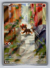 Pokemon Litleo 139/132 Holo Illustration Rare Mega Evolution NM
