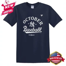 Neew Yorrk Yankees October Baseball 2025 Postseason T-Shirt