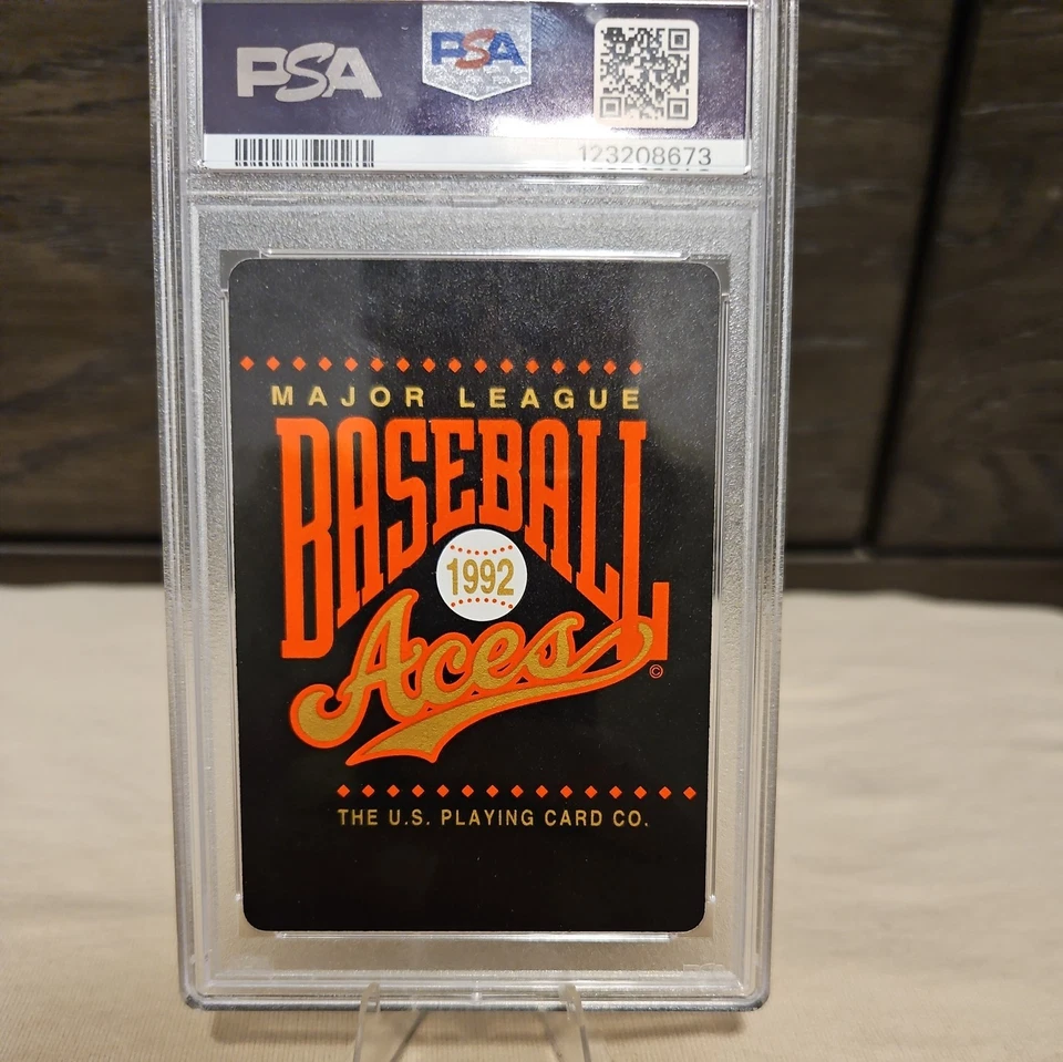 1992 U.S. Playing Cards Aces 8 Hearts Cal Ripken PSA 8 gem - Image 2 of 3