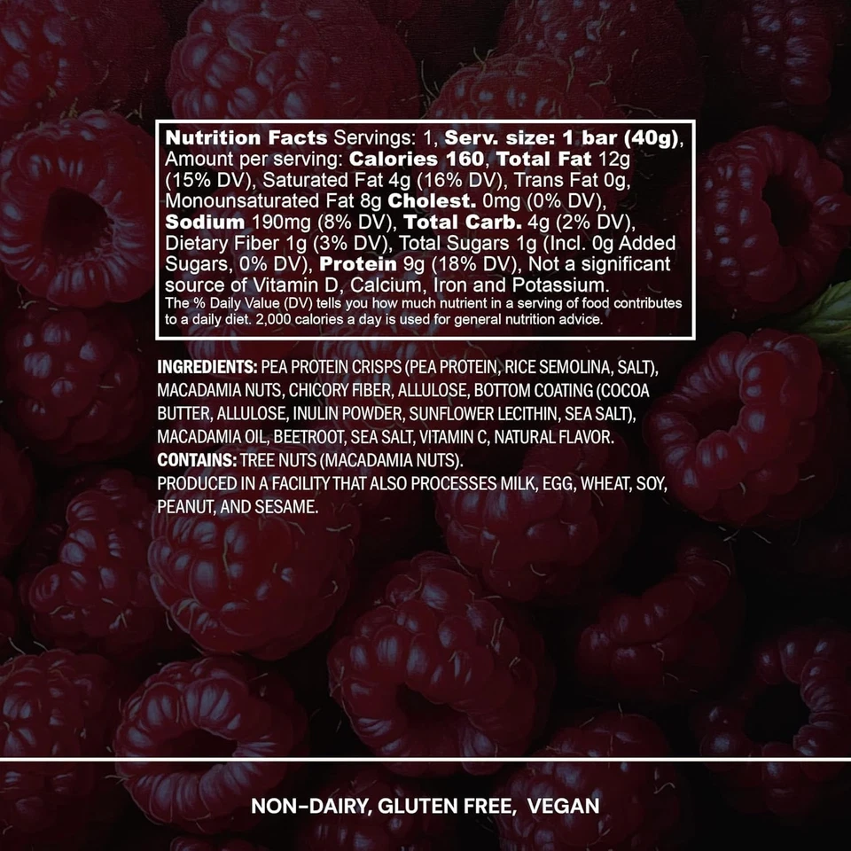 Barra de proteína de nuez de macadamia Blueprint Bryan Johnson - Planta 9G -... Foto 3 de 4