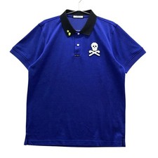 Size: 48 MARK  LONA Androna Short Sleeve Polo Shirt Skull Emblem Used STST-0
