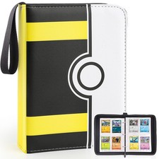 400-Pocket Trading Card Binder w/ 50 Removable Sleeves - TCG/Sports/Gaming