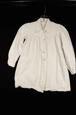 Antikes Französisches Baby Kleid aus Leinen, Weiß, 1-2 Jahre, Gr. 1-2 - Bild 1 von 3