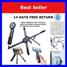 Magnetic Phone Holder Selfie Stick 3-in-1 Foldable Tripod Stand for iPhone iPad