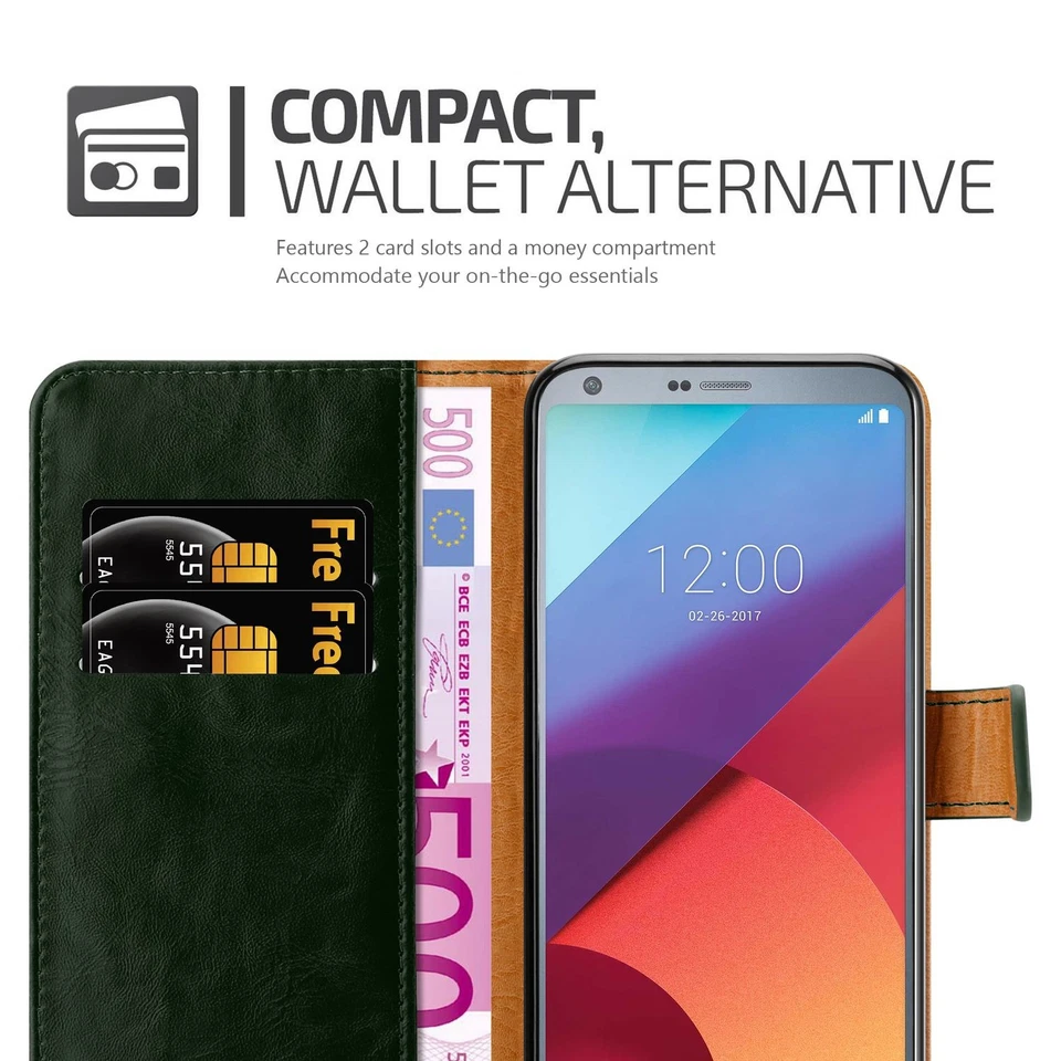 Custodia per LG G6 Portafoglio Protettiva Magnetica Libro Cover - Immagine 4 di 4