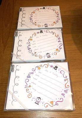 3 Packs Mara Mi ''It's A Party'' 30 Invitations Cards Total