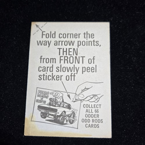 1970-1973 Donruss Odder Odd Rods Card Sticker 41 - Picture 2 of 2