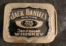 Vintage Rare 1993 Jack Daniels Tennessee Whiskey Belt Buckle Black Enamel USA