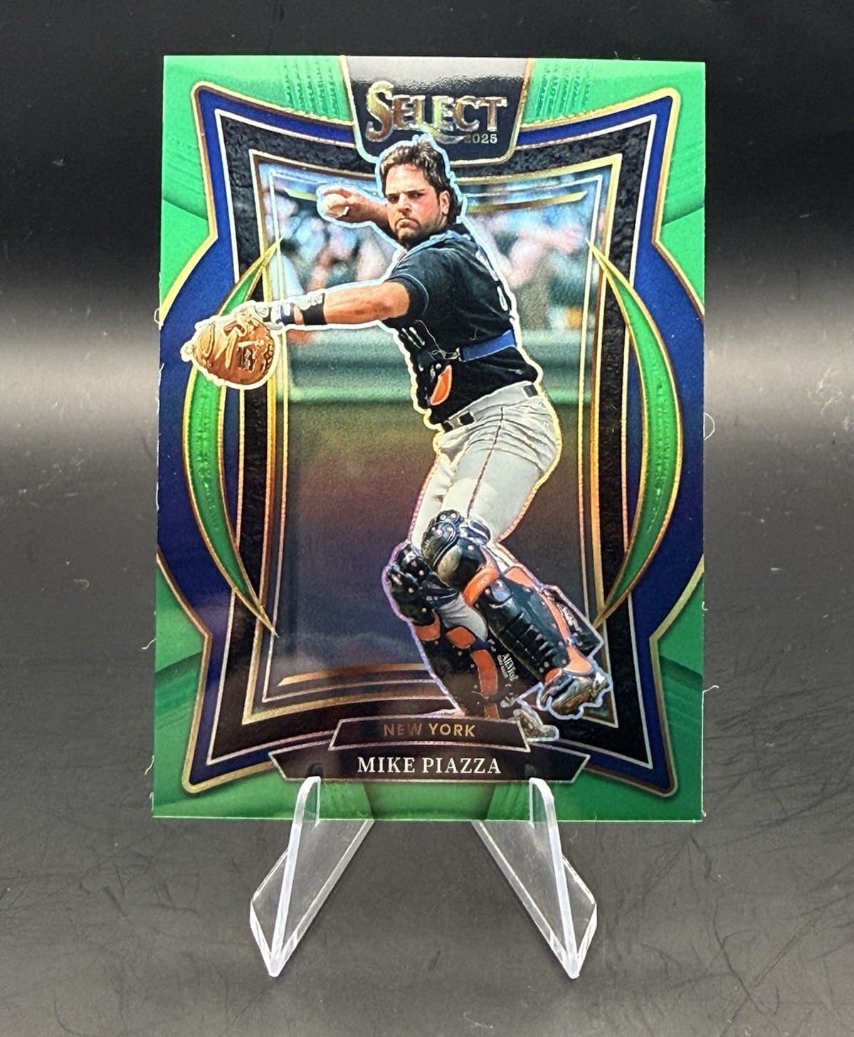 Panini 2025 Select Mike Piazza Mets Concourse #43 Green Prizm 3/5