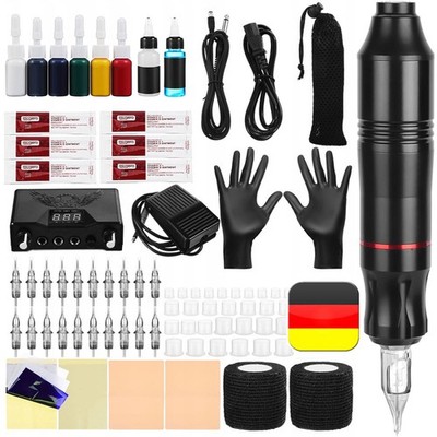 Tattoo Maschine Set Profi,Rotary Wireless Tattoo Pen Gun Kit,Tattoo Maschine Set