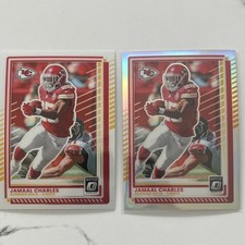 Donruss Optic Jamaal Charles Kansas City Chiefs NFL Trading Card Lot - 2 Cards