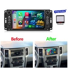 For 2011-2013 Jeep Grand Cherokee Radio Gps Stereo Carplay Android 15 Plugplay