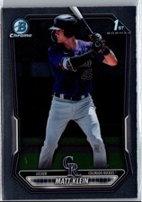 2026 Bowman Baseball Matt Klein Chrome Prospects 1st Bowman #BCP-146