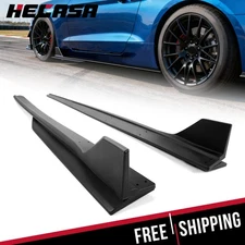NEW Side Skirt Extension Splitter W/ Winglet GT500 Style For 15-23 Ford Mustang