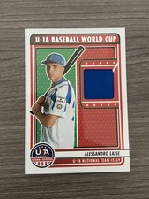 2023 Panini Stars & Stripes Alessandro Laise World Cup Materials #U18-AL Italy