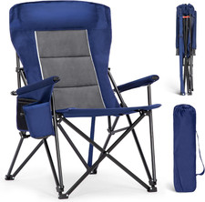 Oversized Camping Chair for Adults Heavy Duty Folding Lawn Chair Portable Seat