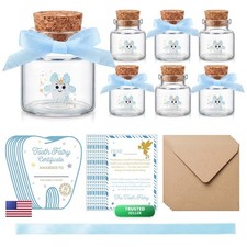 Yiyiring 6 Sets Tooth Fairy Keepsake Box Blue