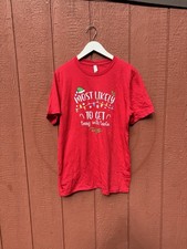 Most Likely To Get Sassy With Santa Funny Christmas Holiday Graphic Tee L