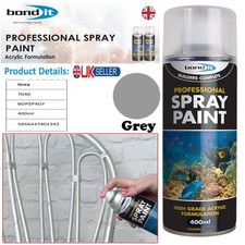 400ml Professional Grade Spray Paint Grey Wood Acrylic Metal Plastic Painting UK