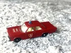 Vintage Matchbox Made in England By Lesney Ford Galaxie Red Fire Chief No. 55/59