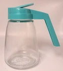 Vintage Federal Housewares Diner Style Syrup Dispenser Turquoise Lid Retro 5" @