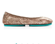 Tieks wild copper Leather ballet flats shoes sz 7