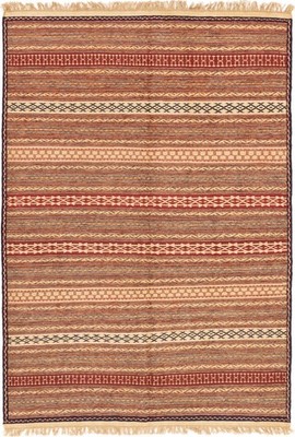 Kelim Sirjan Teppich 166x240 cm handgewebt Wolle Persien Unikat Neu
