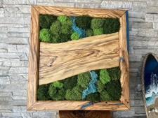 Quadro decorativo in legno di ulivo 40x38,5x4cm